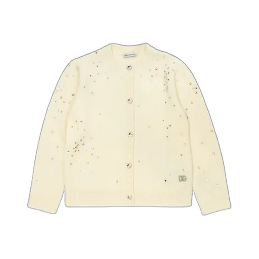 Dolce & Gabbana Kids Embellished Button-Up Cardigan