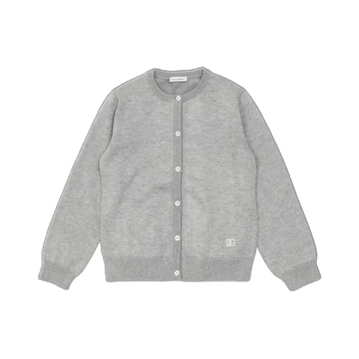 Dolce & Gabbana Kids Crewneck Button-Up Cardigan