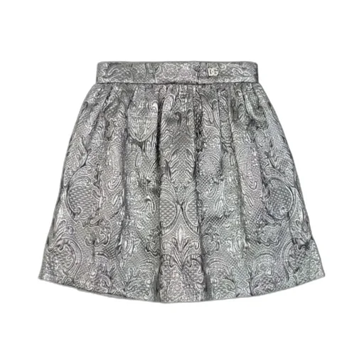 Dolce & Gabbana Kids Lam Jacquard Skirt