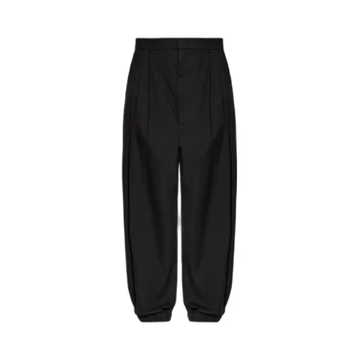 Moschino Elasticated Hem Pleated Trousers