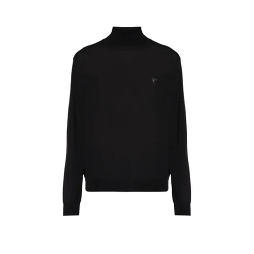 Versace Medusa Embroidered Turtleneck Jumper