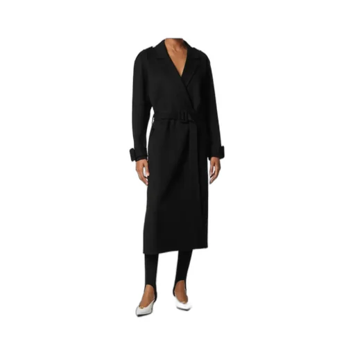 Versace Double Breasted Belted Coat