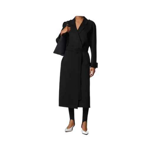 Versace Double Breasted Belted Coat
