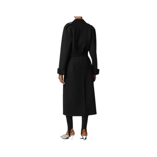 Versace Double Breasted Belted Coat