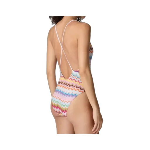 Missoni Pixel-Effect Zigzag Pattern One-Piece Swimsuit