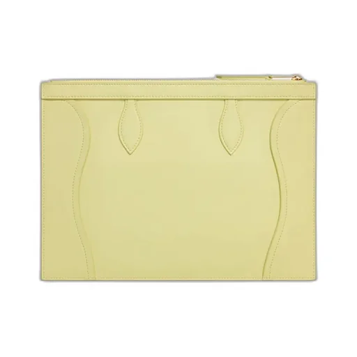 Medium Pouch In Glossy Calfskin