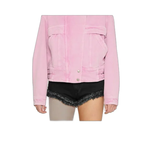 Eneidala Frayed-Hem Denim Short
