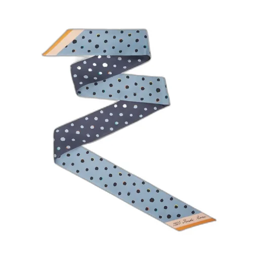 Light Blue And Blue Silk Scarf