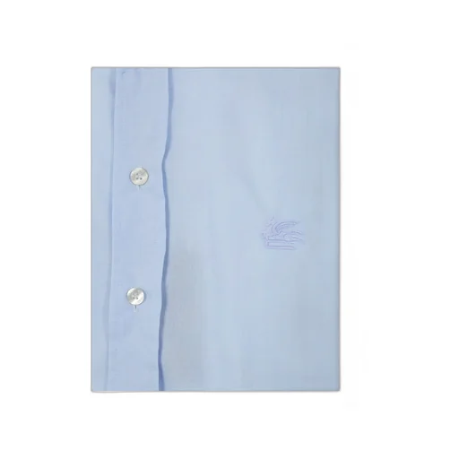Buttoned Embroidered-Logo Shirt