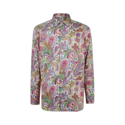 Paisley-Print Long-Sleeve Shirt