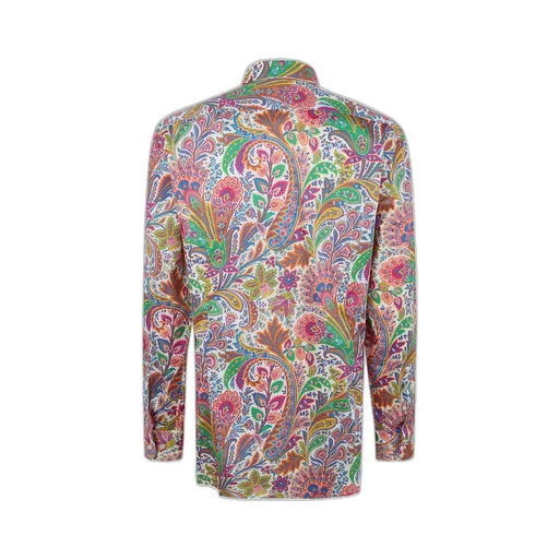 Paisley-Print Long-Sleeve Shirt