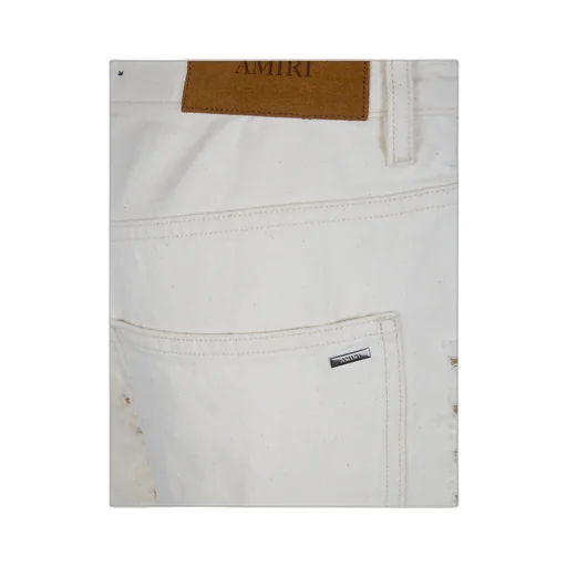 Amiri Boucle Denim Straight Jeans