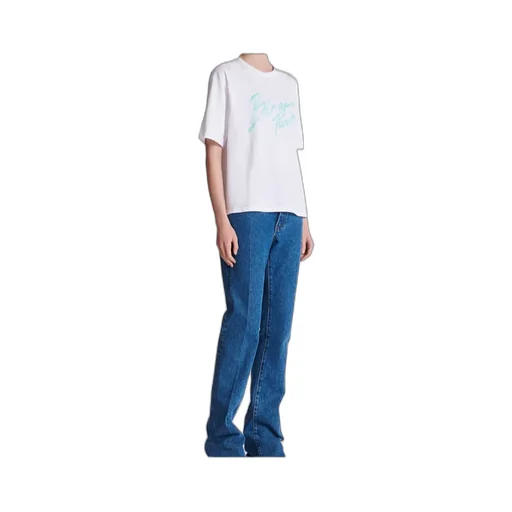 Balmain Logo Brush Print Boxy T-Shirt