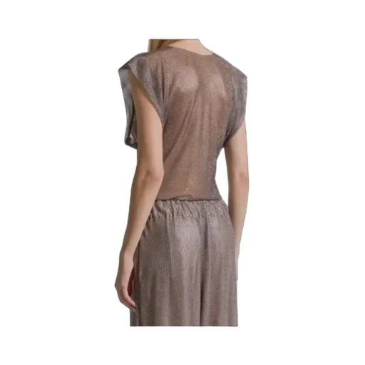 Alberta Ferretti Embellished Net T-Shirt
