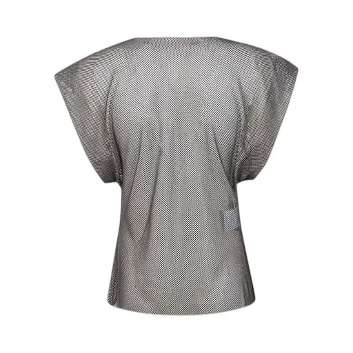 Alberta Ferretti Embellished Net T-Shirt