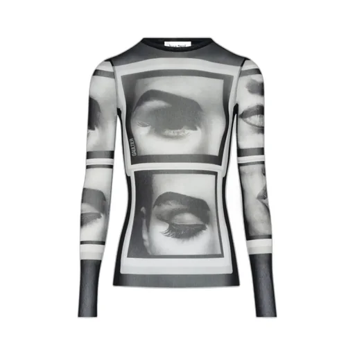 Printed Long-Sleeve Top