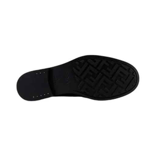 Fendi Ff Plaque Slip-On Loafers