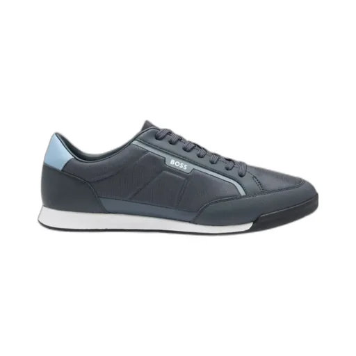 Nitan_Lowp_Txthem Sneakers Navy