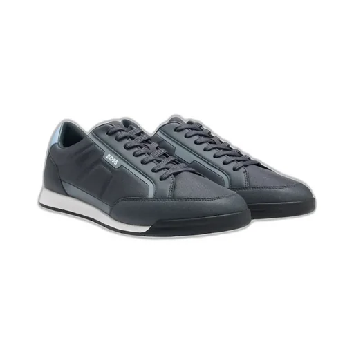 Nitan_Lowp_Txthem Sneakers Navy