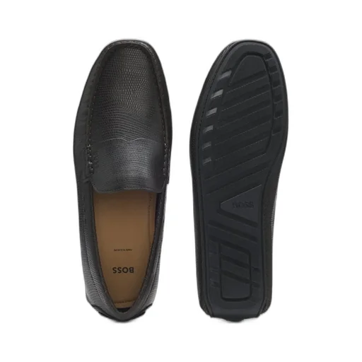 Printed-Leather Loafers