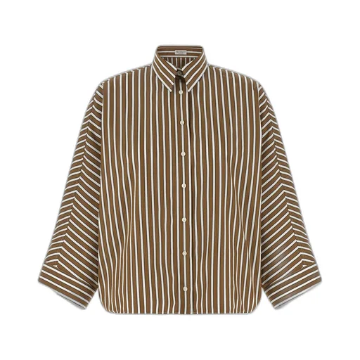 Brunello Cucinelli Monile Striped Shirt