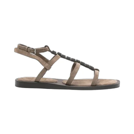 Beaded Strappy Sandals