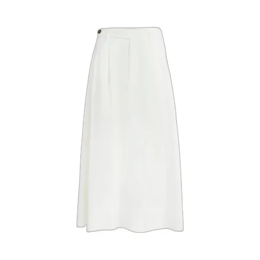 Brunello Cucinelli Monili Detailed A-Line Midi Skirt