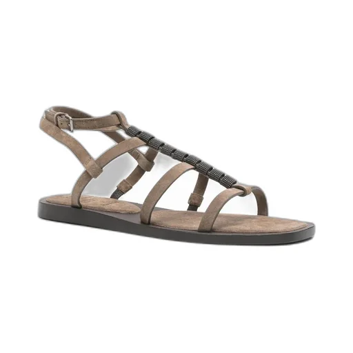 Beaded Strappy Sandals
