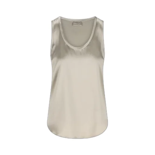 Brunello Cucinelli Scoop-Neck Sleeveless Top