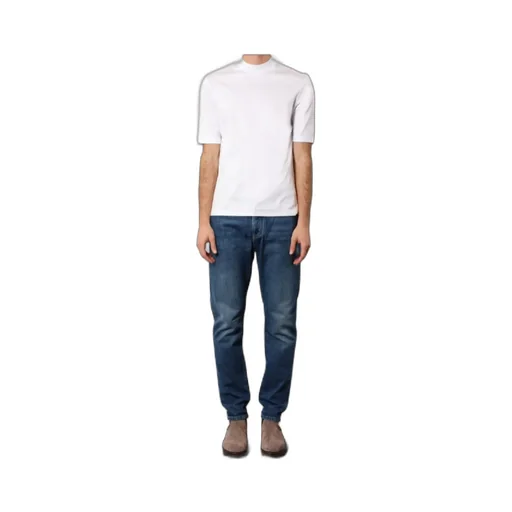 Brunello Cucinelli Jersey Mock Neck T-Shirt
