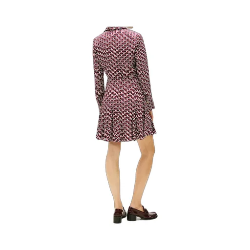 Self-Belted Slim-Fit Mini Shirt Dress