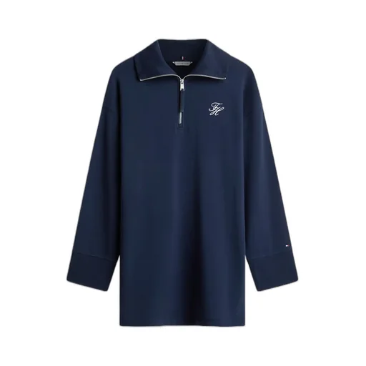 Zip-Up Logo-Detail Mini Dress