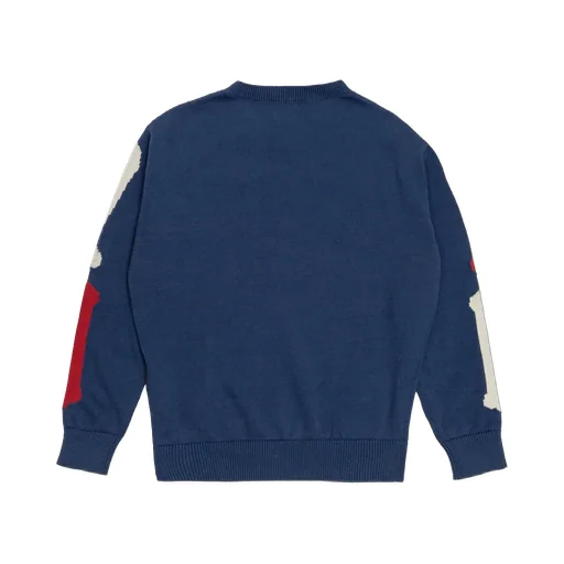 V-Neck Embroidered Sweater