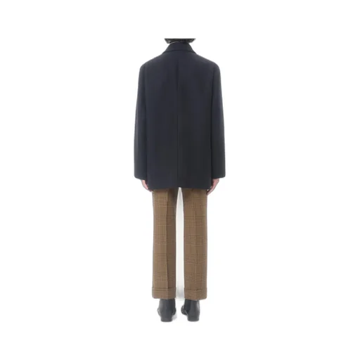 Valentino Double-Breasted Wool Felt Coat