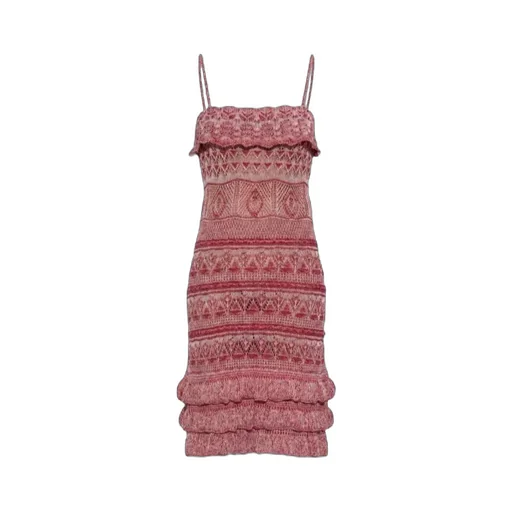 Etro Ruffle Detailed Mini Strap Dress