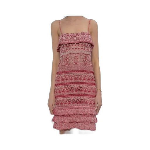 Etro Ruffle Detailed Mini Strap Dress