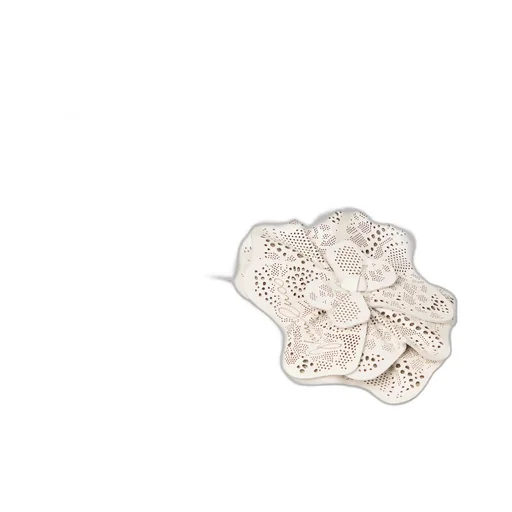 Latte Shiny Nappa Leather Slingbacks With Lace Corsage