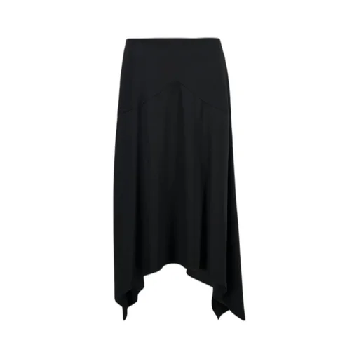 Stella Mccartney Asymmetric Satin Midi Skirt