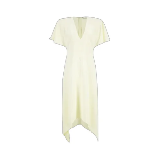 Stella Mccartney V-Neck Midi Satin Dress