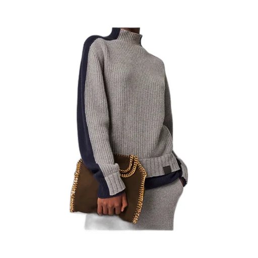 Stella Mccartney Contrast Panelled Turtleneck Jumper