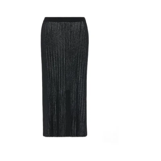 Maison Margiela Ribbed Knit Midi Skirt