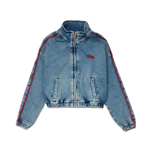 Diesel Kids Oval-D Embroidered Denim Jacket