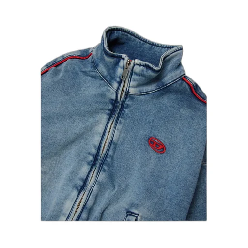 Diesel Kids Oval-D Embroidered Denim Jacket