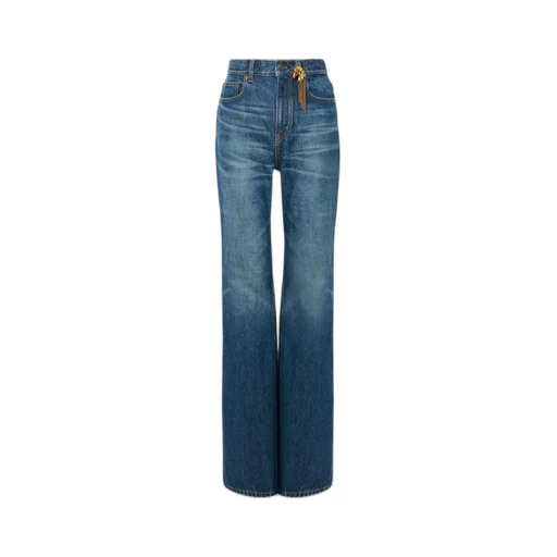 Chloé Charm High-Rise Straight-Leg Jeans