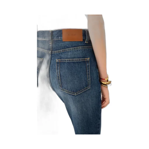 Chloé Charm High-Rise Straight-Leg Jeans
