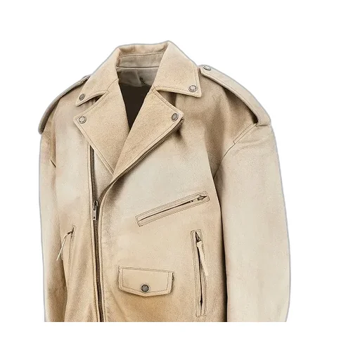 Golden Goose Deluxe Brand Belted Waist Biker Jacket