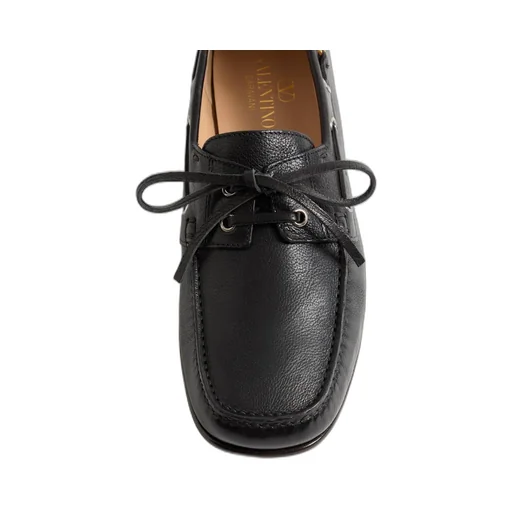 Valentino Square Toe Slip-On Loafers