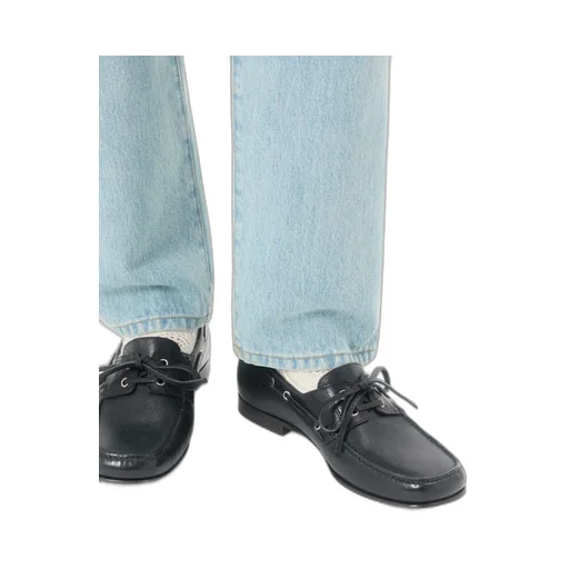 Valentino Square Toe Slip-On Loafers