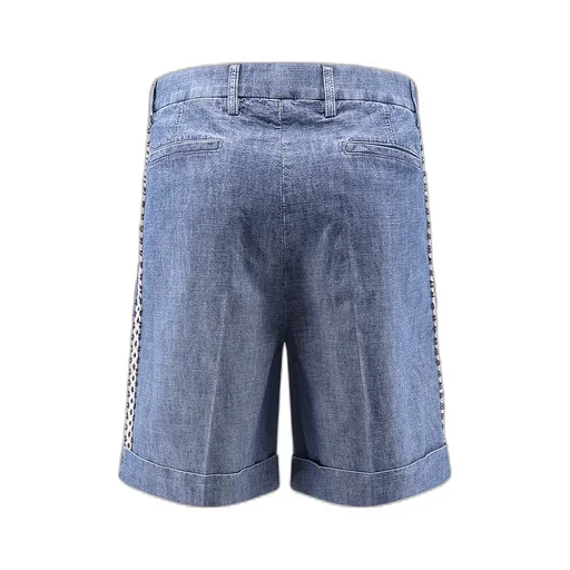 Valentino Turn-Up Hem Denim Shorts