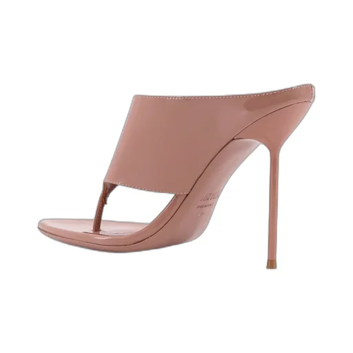 Paris Texas Thong Mule Heeled Sandals